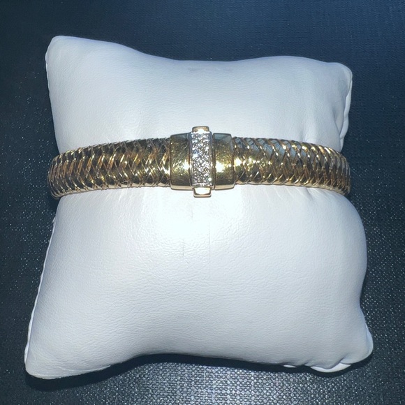 Roberto Coin Jewelry - Roberto Coin Primavera 18k Gold, Diamond Bracelet